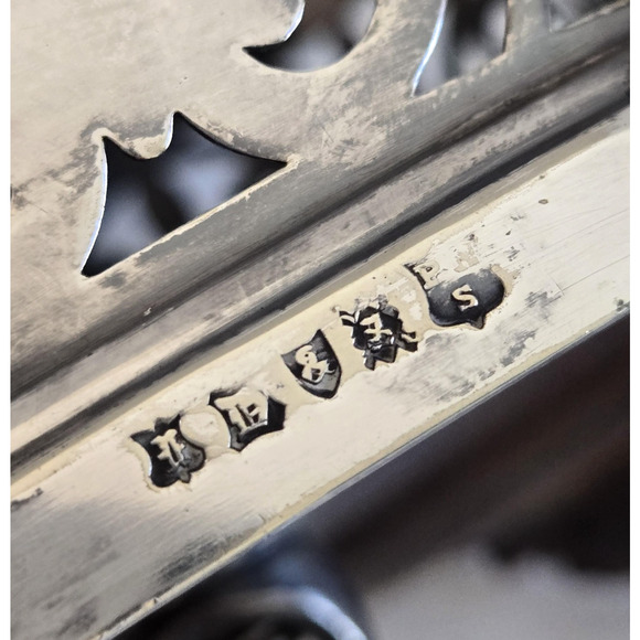 Antique Silver Plated Cruet Holder Ornate Victorian James Dixon & Sons England - Picture 7 of 13